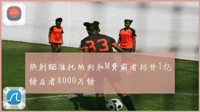 热刺瞄准托纳利和M费前者标价1亿镑后者8000万镑